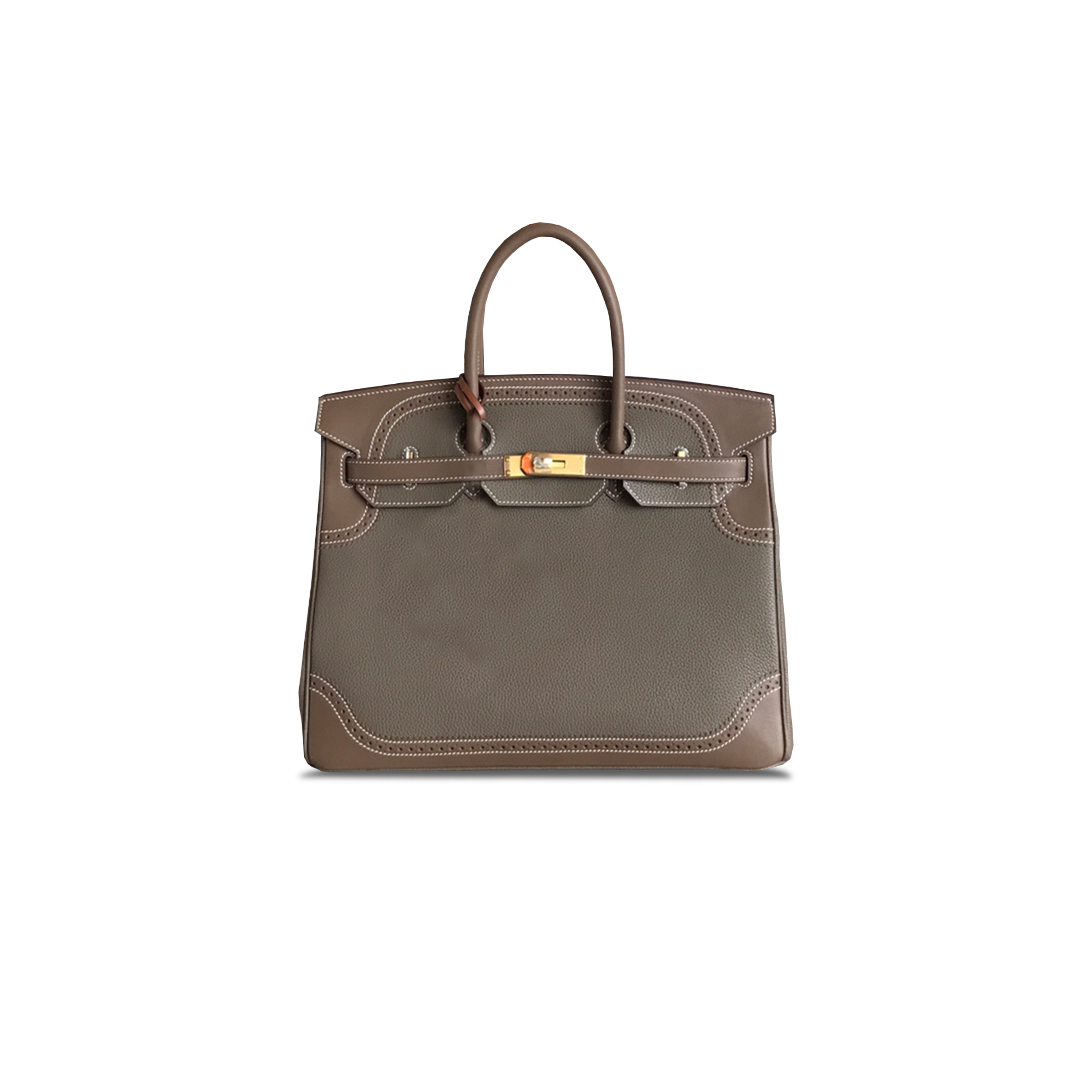H**mes birkin 35 swift and togo lace series gold buckle h082650ck12 (35*28*18cm)